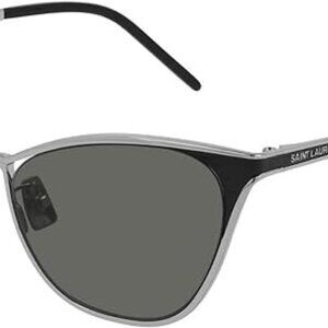 Yves Saint Laurent Silver Black/Grey Women's Sunglasses